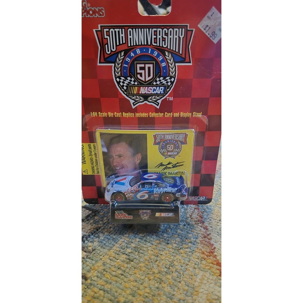 Racing Champions Mark Martin #6 Valvoline NASCAR 50th Anniversary 1:64 Die Cast